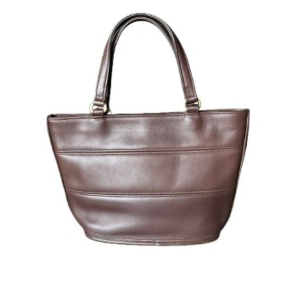 Coach Vintage Tribeca Dark Brown Mahogany Satchel Tote Purse Bag (9081)- LNC - Picture 2 of 9